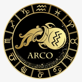 Aquarius Zodiac Sign Gold, HD Png Download, Free Download