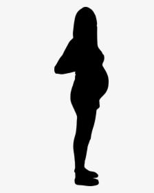 Pregnancy Silhouette Pictures - Silhouette Of A Thick Woman, HD Png Download, Free Download