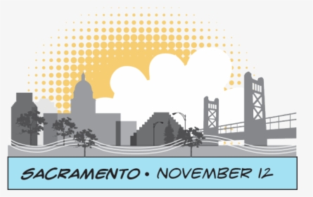 Sacramento City Landscape - Illustration, HD Png Download, Free Download