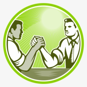 Businessman Office Arm Wrestle Graphic, HD Png Download, Free Download