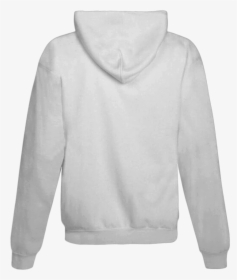 White Hoodie Zipper Back, HD Png Download, Free Download