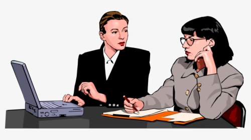 Vector Illustration Of Women In The Workplace Have - Internet Based Job Analysis, HD Png Download, Free Download