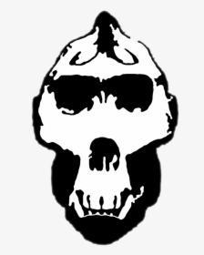 Gorilla Skull Stencil - Gorilla Skull Clip Art, HD Png Download, Free Download