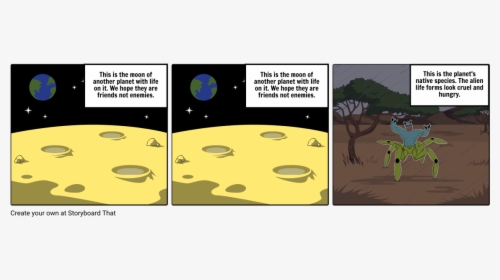 Moon Landing Story Board, HD Png Download, Free Download