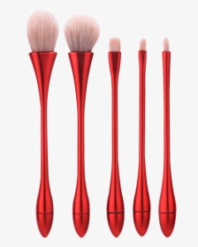 5pcs Tear Drop Waisted Portable Makeup Brushes Set - Makeup Brush, HD Png Download, Free Download