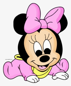 Baby Minnie Cute Clipart Png - Disney Minnie Mouse Bebe, Transparent Png, Free Download