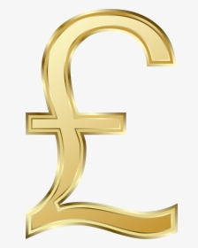 Clipart Border Money - Gold Pound Symbol Png, Transparent Png, Free Download