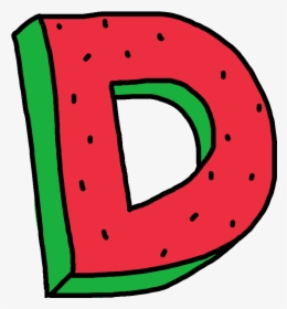 Alphabet Watermelon Zumiez Of Oddfuture Dope D Letter - Letter L Clipart Watermelon, HD Png Download, Free Download
