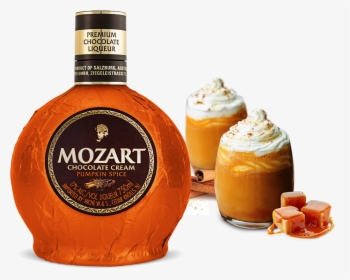 Pumpkin Spice Lattes W New Bottle - Mozart Pumpkin Spice Liqueur, HD Png Download, Free Download