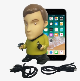 Captain Kirk Bluetooth® Figure Speaker With Sound Effects - Coque Iphone 7+ Apple, HD Png Download, Free Download