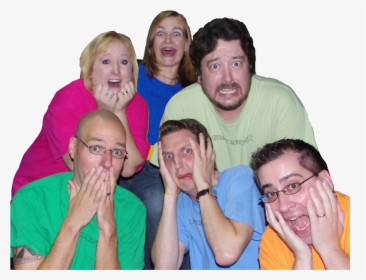 Group Of People Scared Transparent, HD Png Download, Free Download