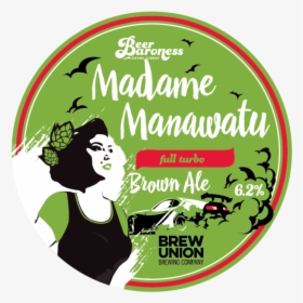Dd004009 Beer Baroness Madame Manawatu Tap Badge Supply - Illustration, HD Png Download, Free Download