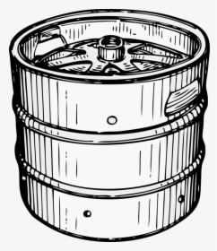 Monochrome - Clipart Beer Keg, HD Png Download, Free Download