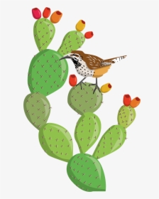 Cactus Clipart Prickly Pear - Prickly Pear Cactus Clipart, HD Png Download, Free Download
