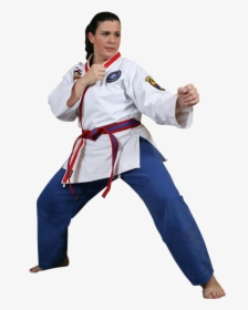 Woman In A Martial Arts Stance, HD Png Download, Free Download