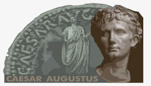 Vector Illustration Of Caesar Augustus Founder Of Roman - Statue, HD Png Download, Free Download