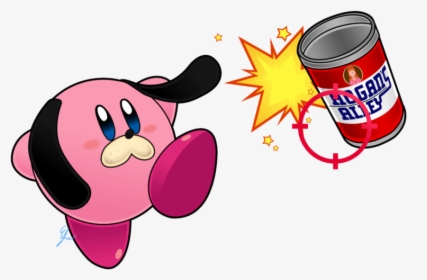 Pink Star Kirby Hunt Duck Allies Super - Kirby Duck Hunt, HD Png Download, Free Download