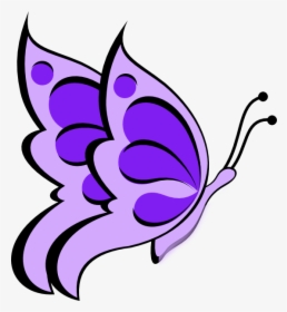 Butterfly Purple Light 05 Clip Art - Spring Butterfly Clip Art, HD Png Download, Free Download