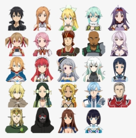 Transparent Anime Sword Png - Sword Art Online Memory Defrag Characters, Png Download, Free Download