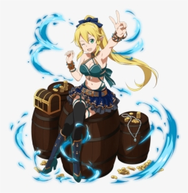 Sword Art Online, Ｓａｏ, And Leafa Image - Leafa, HD Png Download, Free Download