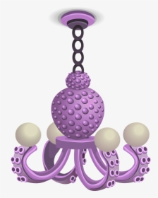 Purple Lamp Chandelier, HD Png Download, Free Download