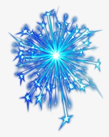Fireworks Png - Transparent Background Blue Fireworks, Png Download, Free Download