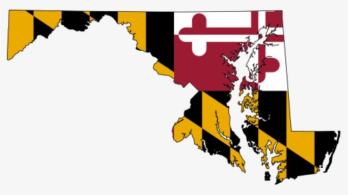 Maryland Flag Png - Maryland Flag In State, Transparent Png, Free Download