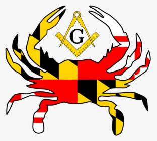 Maryland Flag In Crab Clipart , Png Download - Crab Md Flag, Transparent Png, Free Download