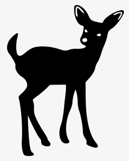 Baby Deer Silhouette Clip Art, HD Png Download, Free Download