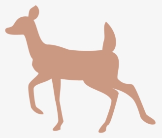 Doe And Fawn Silhouette - Transparent Background Doe Silhouette Png, Png Download, Free Download