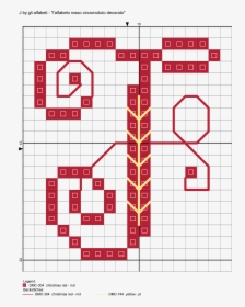 Alfabeto Rosso Circonvoluto Decorato J - Graphing Paper Drawing Batman, HD Png Download, Free Download