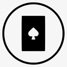 Card Spadepoker Casino Playing Gamble Blackjack - Pause Button Transparent Background, HD Png Download, Free Download