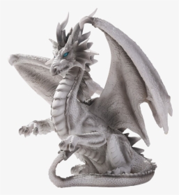 White Checkmate Dragon Statue - Dragon, HD Png Download, Free Download
