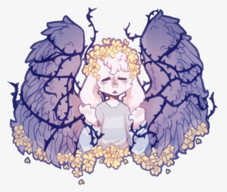 Flowers By Skimmywolf <<<flowers And Asriel - Illustration, HD Png Download, Free Download