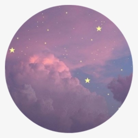 Tumblr Aesthetic Icon Iconic Icons Circle Polaroid - Pastel Blue Purple ...