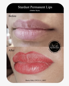 Before And After Permanent Lip Tint, HD Png Download, Free Download