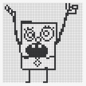 - Spongebob Meme Perler Beads - Doodlebob Minecraft Pixel Art, HD Png Download, Free Download