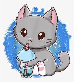 Bubble Tea Cat, HD Png Download, Free Download