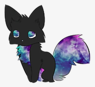 #galaxy #cat #anime #cute - Anime Cat, HD Png Download, Free Download