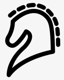 Horse Head Outline In Side View - Horse, HD Png Download, Free Download