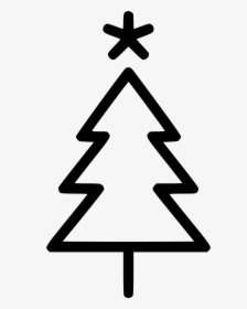 Transparent Christmas Tree Star Png - Simple Christmas Tree Outline, Png Download, Free Download
