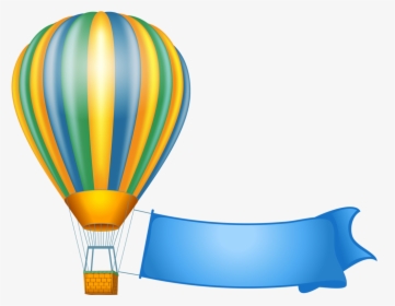 Clip Art Etiquettes Pancartes Tubes Scrap - Hot Air Balloon Clipart, HD Png Download, Free Download