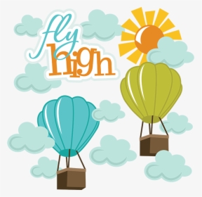 Flying Balloon High Clipart, HD Png Download, Free Download