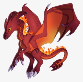 Fire Dragon Clipart At Getdrawings - Baby Fire Dragon Drawing, HD Png Download, Free Download