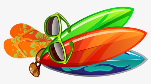 Elements, Hong Sunglasses Surfboard Kong Free Clipart - Transparent Surf Board Clipart, HD Png Download, Free Download