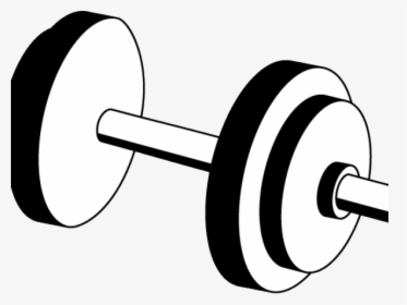 Dumbbell Weight Clipart - Dumbbell Clipart Black And White, HD Png Download, Free Download
