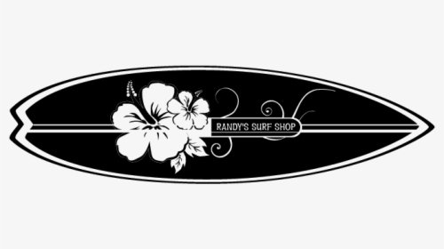 Custom Surfboard - Surfboard Clipart Black Background, HD Png Download, Free Download