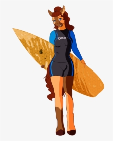 Surfboard Transparent Background - Illustration, HD Png Download, Free Download