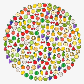 Area,circle,line - Fruit Logo In Circle Png, Transparent Png, Free Download