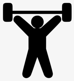 Olympic Weightlifting Weight Training Exercise Computer - Weight Lifting Person Icon, HD Png Download, Free Download
